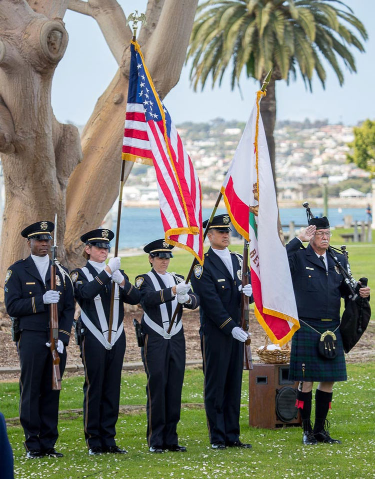 Corporal Sweeney to present the colors